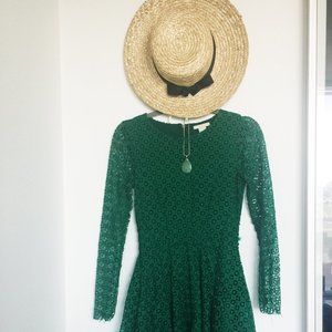 Green Lace Summer Dress